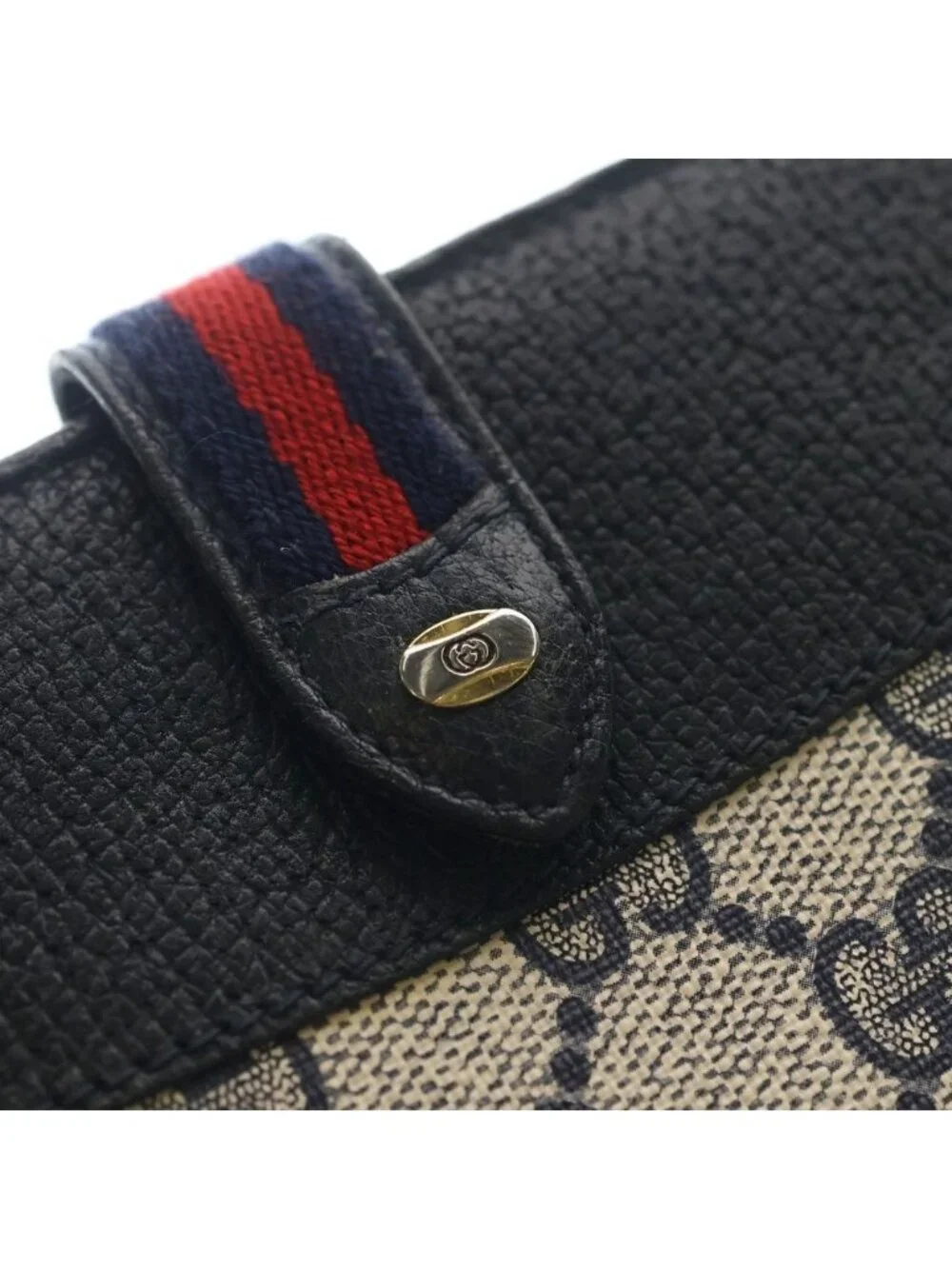 Gucci Vintage Wallet Sherry Line Navy - Picture 4 of 6